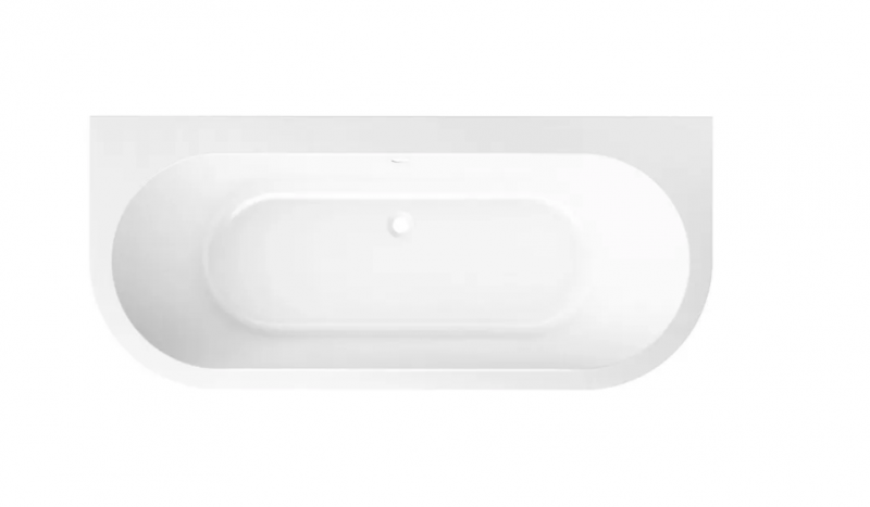 Акриловая ванна Lavinia Boho Art 170x75 см, пристенная, белая, овальная, на ножках
