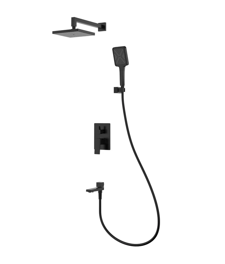 Душевая система для ванны встраиваемая SPLENKA черный S01.27.06