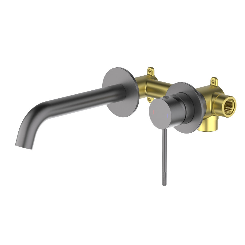 Смеситель для раковины TIMO Saona 2372/18SM черное золото