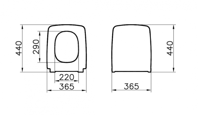 Сиденье 122-483-009 Metropole тонкое микролифт, цвет матовый чёрный