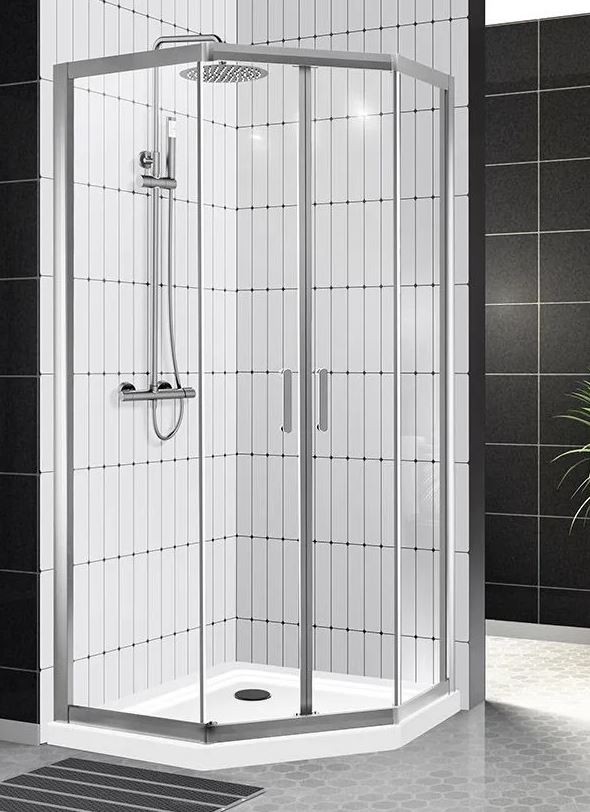 Душевой уголок UNO 100х80 Belbagno (302003) UNO-195-PH-2-100/80-C-Cr