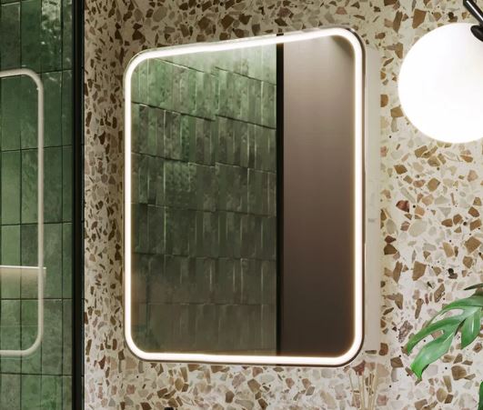 Зеркало-шкаф Alavann Lana 70х80 с холодной подсветкой