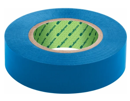 Изолента ПВХ 19 мм х 20 м, 130 мкм, синяя СИБРТЕХ