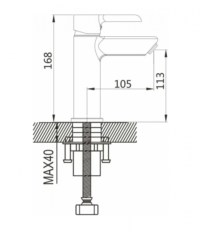 Cмеситель c гигиеническим душем, хром S6071 SHEVANIK