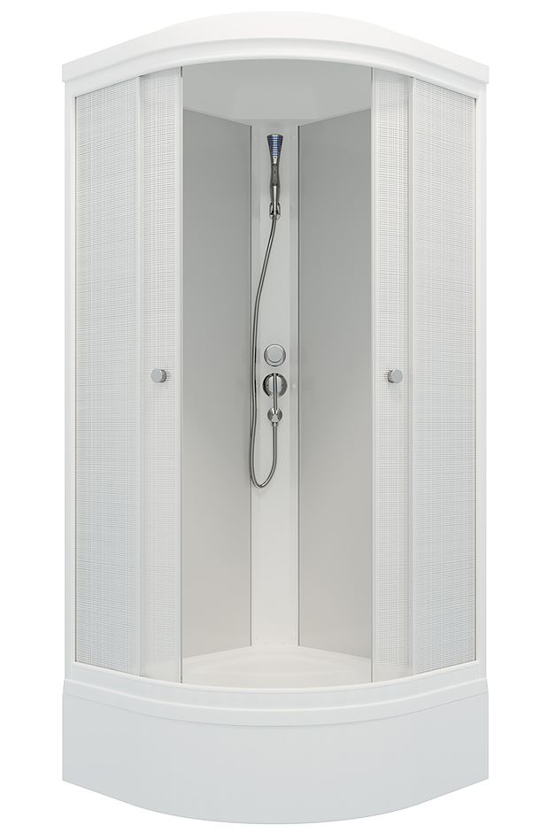 ДК Лён 90*90 А, низ. подд. (7 мест+сифон D90)