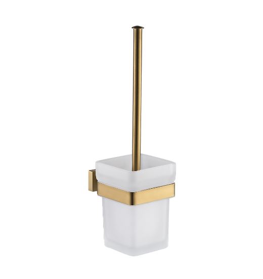 Ёрш туалетный настеннй, золотой сатин SHEVANIK SG5600G